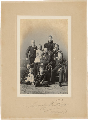 Lot 4058, Auction  120, Schaarwächter, Julius Cornelius, Group portrait of Emperor Wilhelm II's family