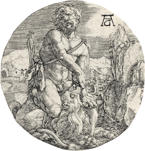 Lot 5003, Auction  120, Aldegrever, Heinrich, Herkules und der nemeische Löwe