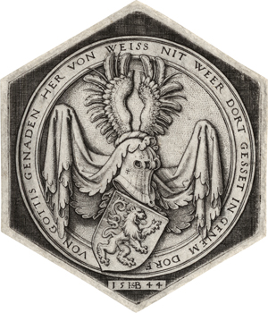 Lot 5031, Auction  120, Beham, Hans Sebald, Das Wappen mit schreitendem Löwen