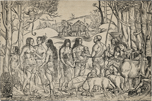 Lot 5054, Auction  120, Burgkmair d. Ä., Hans - nach, Die Ureinwohner Afrikas und Indiens - "Die Hottentotten mit der Herde"