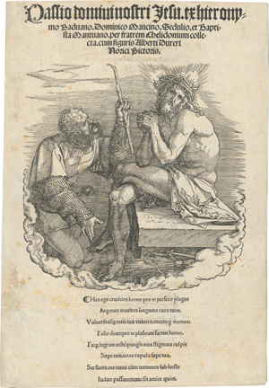 Lot 5069, Auction  120, Dürer, Albrecht, Titelblatt mit dem Schmerzensmann