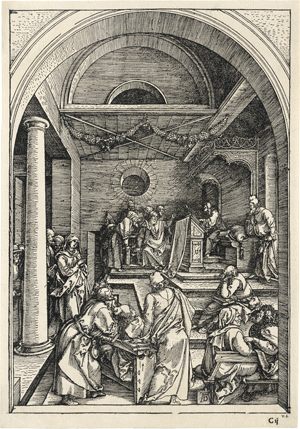 Lot 5080, Auction  120, Dürer, Albrecht, Der zwölfjährige Jesus im Tempel