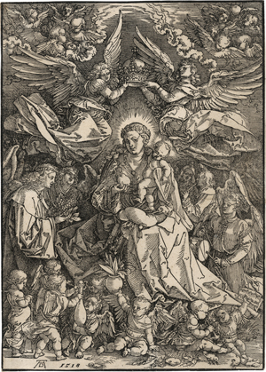 Lot 5082, Auction  120, Dürer, Albrecht, Maria als Königin der Engel (Maria von zwei Engeln gekrönt)