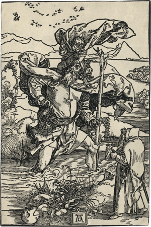 Lot 5084, Auction  120, Dürer, Albrecht, Der hl. Christopherus mit dem Vogelzug