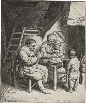 Lot 5197, Auction  120, Ostade, Adriaen van, Das Tischgebet