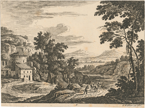 Lot 5557, Auction  120, Dietzsch, Johann Christoph, Landschaften mit Baumgruppen und ländlichen Figure
