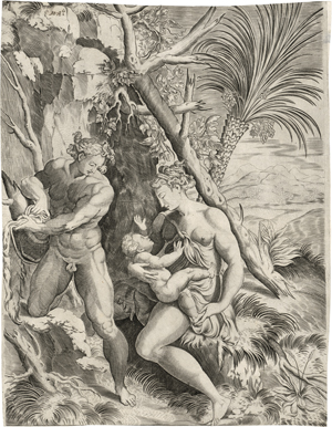 Lot 5571, Auction  120, Fagiuoli, Girolamo, Adam und Eva mit dem Knaben Abel