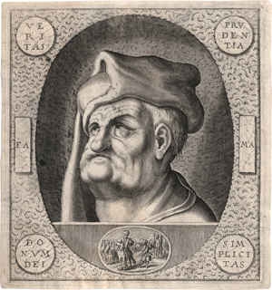 Lot 5612, Auction  120, Heyden, Jacob van der, Bildnis des sächsischen Hofnarren Claus Narr