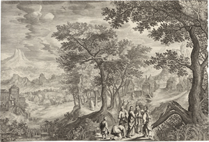 Lot 5633, Auction  120, Londerseel, Jan van, Landschaft mit Jakob und Rachel am Brunnen
