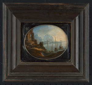 Los 6003 - Niederländisch - 1. Hälfte 17. Jh. Küstenlandschaft mit drei Segelschiffen - 1 - thumb