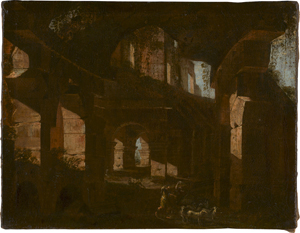 Lot 6012, Auction  120, Codazzi, Viviano - zugeschrieben, Innenansicht der Ruinen des Kolosseums