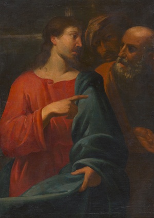 Los 6014 - Italienisch - 17. Jh. Christus prophezeit die Verleugnung des Petrus - 0 - thumb