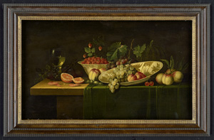 Los 6016 - Pseudo-Simons - Stillleben mit Walderdbeeren, Römer und Crevetten - 1 - thumb