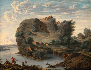 Lot 6023, Auction  120, Deutsch, 18. Jh. Vexierbild: Anthropomorphe Landschaft