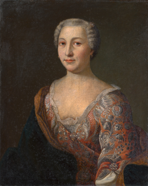 Los 6029 - Deutsch - um 1760. Bildnis einer adeligen Dame im Brokatkleid - 0 - thumb