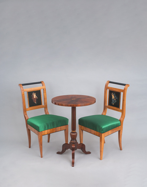 Lot 6060, Auction  120, Biedermeier Stuhl, Ein Paar Empire Stühle