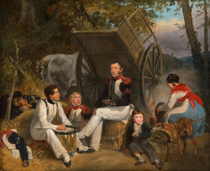 Lot 6072, Auction  120, Österreichisch, um 1830. Französische Grenadiere bei der Rast