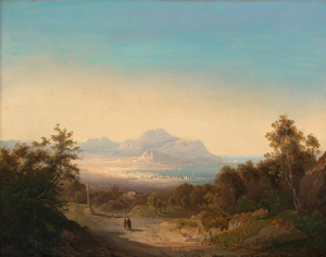 Lot 6094, Auction  120, Monogrammist TF, Blick auf Palermo mit dem Monte Pellegrino