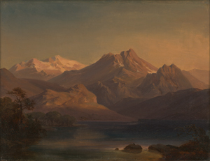 Lot 6111, Auction  120, Deutsch, 1846. Alpenlandschaft mit See