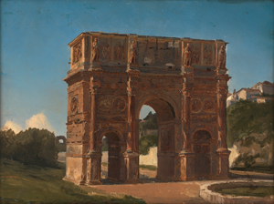 Lot 6134, Auction  120, Französisch, um 1860/70. Die Nordseite des Konstantinbogens in Rom