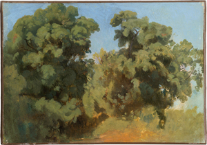 Lot 6135, Auction  120, Gibert, Jean-Baptiste Adolphe, Bäume bei Albano