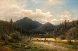Lot 6148, Auction  120, Herzog, Herrmann Ottomar, Spätsommerliche Landschaft in den Adirondacks