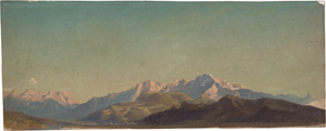 Lot 6212, Auction  120, Zeller, Friedrich, Alpenkamm im Abendlicht