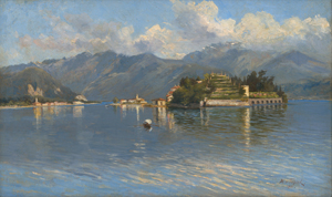 Lot 6213, Auction  120, Fichard, Maximilian von, Blick auf die Isola Bella im Lago Maggiore von Stresa aus gesehen