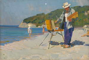 Lot 6242, Auction  120, Tolkunov, Nikolai Pavlovich, Der Maler am Strand