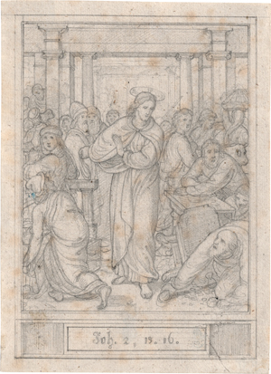 Lot 6314, Auction  120, Olivier, Friedrich, Christus vertreibt die Händler aus dem Tempel