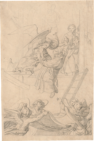 Lot 6381, Auction  120, Nazarenischer Künstler, um 1830. Das Wunder des Beato Angelico