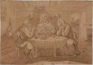 Lot 6383, Auction  120, Nadorp, Franz Johann Heinrich, Christus und die Jünger in Emmaus