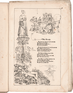 Lot 6392, Auction  120, Neureuther, Eugen Napoleon, Randzeichnungen zu Goethes Balladen und Romanzen