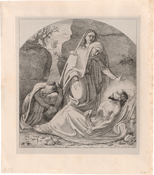 Lot 6393, Auction  120, Grimm, Ludwig Emil, Der tote Jesus in der Grabeshöhle und die drei Marien