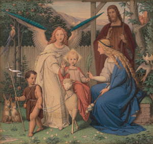 Lot 6400, Auction  120, Commans, Franz Heinrich, Die Heilige Familie mit dem Johannesknaben und einem Engel