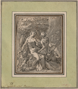 Lot 6642, Auction  120, Herr, Michael, Amor, Nymphe und Satyr