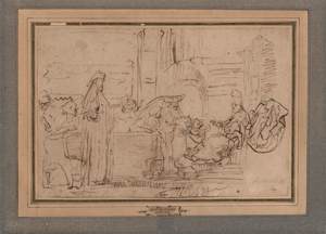 Lot 6658, Auction  120, Rembrandt Harmensz. van Rijn - Schule, Szene aus dem Alten Testament