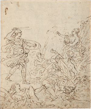 Lot 6668, Auction  120, Österreichisch, 18. Jh. Perseus bei den Musen