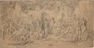 Lot 6745, Auction  120, Grosse, Theodor, Die Argonauten beim Kentauren Chiron, dem Gesang des Orpheus lauschend