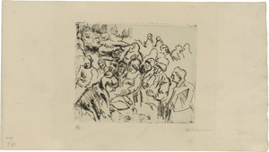 Lot 7068, Auction  120, Liebermann, Max, Judenviertel in Amsterdam: Der Fischmarkt (klein)