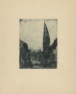 Lot 7082, Auction  120, Nolde, Emil, Schiefer Turm in Soest