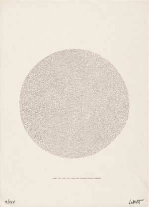 Lot 7329, Auction  120, LeWitt, Sol, Lines, not long, not heavy, not touching, drawn at random