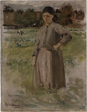 Lot 8060, Auction  120, Liebermann, Max, Bäuerin auf dem Feld