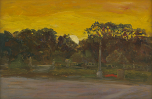 Lot 8094, Auction  120, Büchsel, Elisabeth, Sonnenuntergang im Park