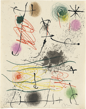 Lot 8147, Auction  120, Miró, Joan,  Quelques fleurs pour les amis