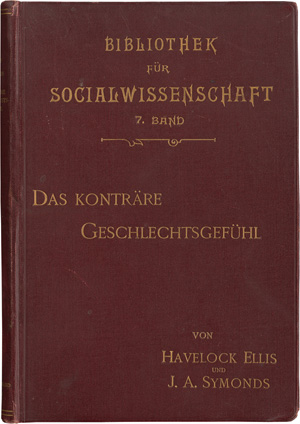 Lot 213, Auction  121, Ellis, Havelock und J. A. Symonds, Das konträre Geschlechtsgefühl