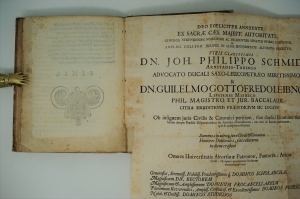 Los 245 - Leibniz, Gottfried Wilhelm - Sammelband mit 4 Frühschriften und 4 Gelegenheitsdrucken - 11 - thumb