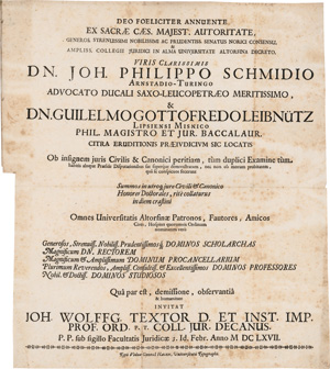 Los 245 - Leibniz, Gottfried Wilhelm - Sammelband mit 4 Frühschriften und 4 Gelegenheitsdrucken - 2 - thumb