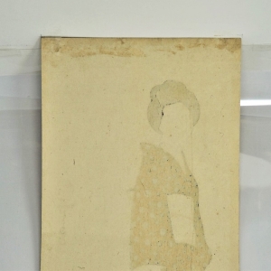 Los 632 - Capelari, Friedrich - Die Frau mit dem Pekinesen. Nishiki-e Farbholzschnitt eines Shin-hanga - 2 - thumb