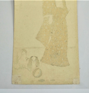Los 632 - Capelari, Friedrich - Die Frau mit dem Pekinesen. Nishiki-e Farbholzschnitt eines Shin-hanga - 3 - thumb